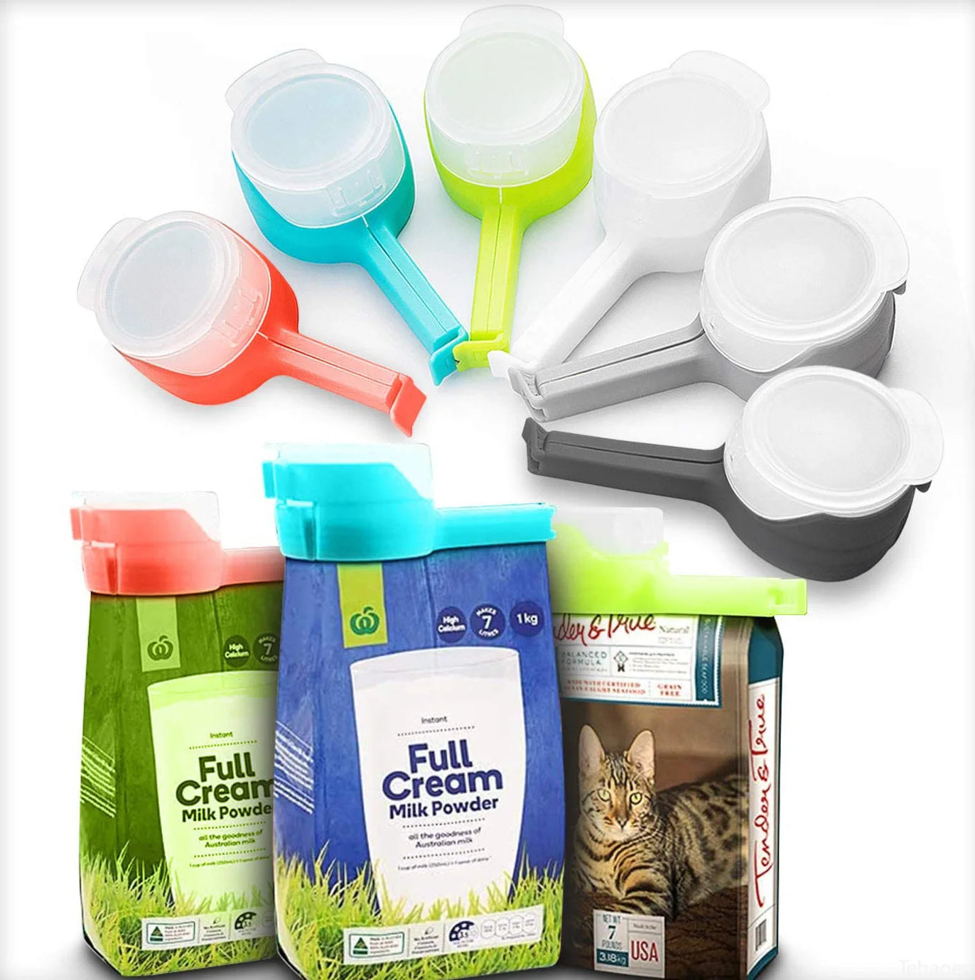 SnapPour™ Sealing Clip and Pour