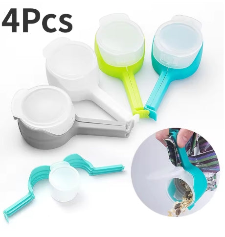 SnapPour™ 4pk Sealing Clip and Pour